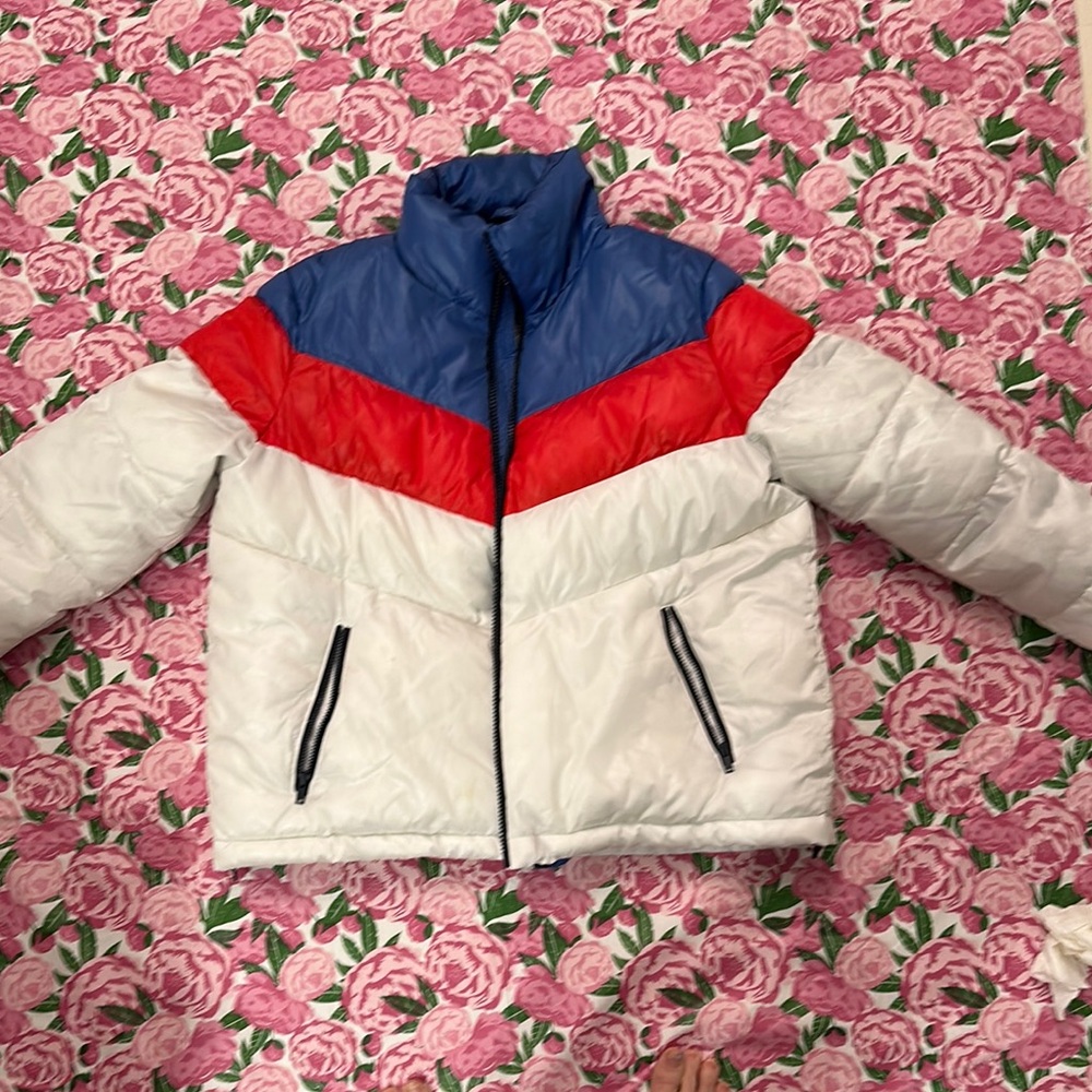 Colorblock Puffer Jacket